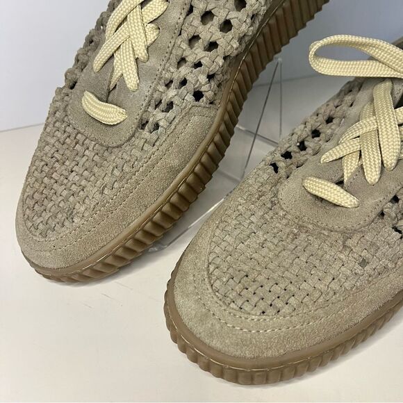 Free People Wimberley Woven Soft Suede Sneaker Moonrock 11 NIB - Picture 2 of 9